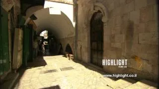 JC_018 - Highlight Films stock footage library: Jerusalem Old City - Via Dolorosa