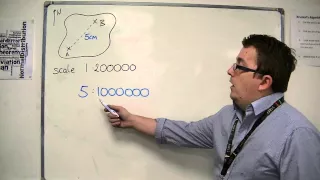 GCSE Maths from Scratch 7.05 Ratio on a Map