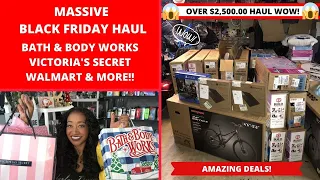 HUGE $2,500 BLACK FRIDAY HAUL|VICTORIAS SECRET BATH & BODY WORKS WALMART FOREVER 21 & MORE 😱