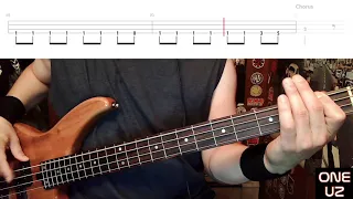 One by U2 - Bass Cover with Tabs Play-Along