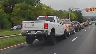 MASS CRASH ON THE HIGHWAY CAUSED BY UNAWARE PICKUP TRUCK