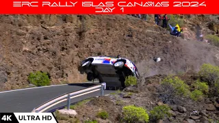 ERC Rally Islas Canarias 2024 | Day 1 | 4k HDR | Rallye Time