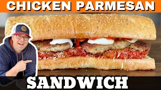 Chicken Parmesan Sandwich on the Griddle