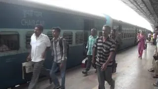 Intercity Coimbatore Chennai Express Entering Chennai Central