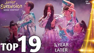 Junior Eurovision 2021 - My Top 19 (1 Year Later)