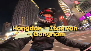 Hongdae, Itaewon, Gangnam with Benelli TNT600i Ixill Exhaust full