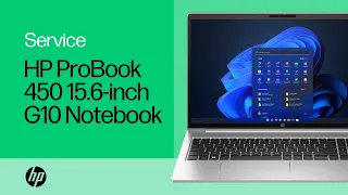 Removing & Replacing Parts |HP ProBook 450 15.6 inch G10 Notebook | HP Computer Service | HP Support