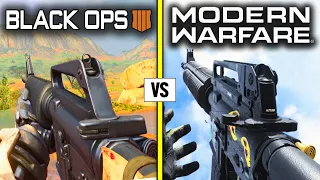 Call of Duty BLACK OPS 4 vs MODERN WARFARE — Weapons Comparison