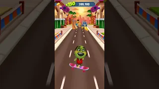 Talking Tom Gold Run Zombie Ben in Skateboard World Funny Race iOS Gameplay #shorts