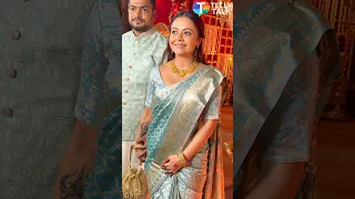 Devoleena Bhattacharjee TWINS with husband at Arti Singh's wedding #shorts #devoleenabhattacharjee
