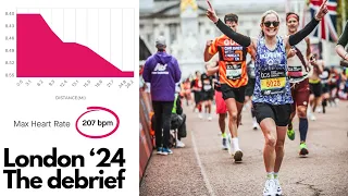 London marathon '24 - the debrief. Race stats, what went well and what MUST go better next time!