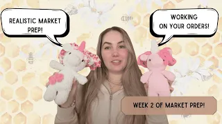 Realistic Week of Market Prep | Casual Small Business Crochet Vlog | Working on Orders | SBP