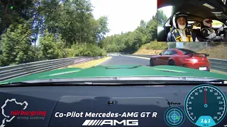 ON BOARD MERCEDES BENZ AMG GTR NÜRBURGRING NORDSCHLEIFE CO-PILOT 12/08/2018