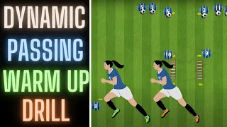 Dynamic Passing Warm Up Drill | U13, U14, U15 | Football/Soccer