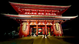 🔴 Japan Travel 2022 - Asakusa Rainy Midnight Walk (iPhone 14 Pro Max)