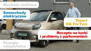 Smart EQ ForTwo zwinnie mieści się w ciasnocie miejskiej używając do tego 16,7kWh prądu. #smart #EQ