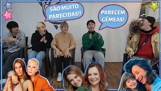 GRUPO DE KPOP REAGE A CELEBRIDADES BRASILEIRAS (COM DUSTIN)