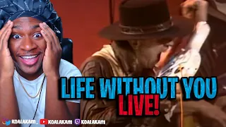 he starting EATING the GUITAR?? Stevie Ray Vaughan - Life Without You Live - Reaction