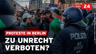 Pro-Palästina-Proteste: Dürfen die Demos verboten werden?