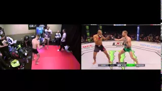 Conor McGregor - UFC194 Backroom Locker Practice & Finish