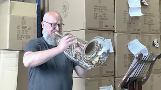 John Powell demonstrates Wessex Tubas' Marching Baritone BR112