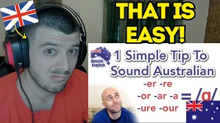 British Reacts to 1 Simple Tip To Sound Australian: /ɑ/ | How To Do an Aussie Accent