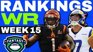 2023 Fantasy Football RANKINGS - TOP 30 Wide Receivers for Week 15