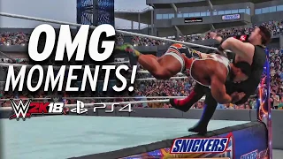 WWE 2k18: All OMG Moments!