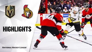 NHL Highlights | Golden Knights @ Senators 1/16/20