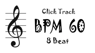 【BPM 60】Drum 8Beat - Rhythm Track Metronome