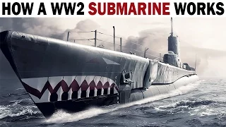 How a WW2 Submarine Works (Diesel-Electric Submarine / Balao-Class Submarine) US Navy Training Film