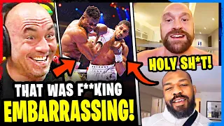 MMA Community Reacts - Anthony Joshua vs Francis Ngannou HIGHLIGHTS (Boxing)