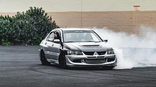 EVO 8 Doing DONUTS for the FIRST TIME!