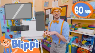 🖥️ Blippi Teaches How To Draw A Computer 🖥️ | Moonbug Art Hub for Kids 🖌️