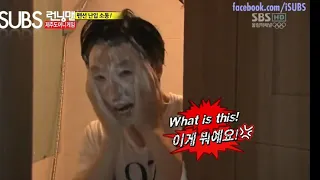 [RUNNING MAN] [ENGSUB] Invading Lee Kwang Soo and Ji Suk Jin's Shower EP105