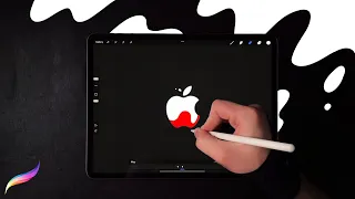 Liquid Apple Logo Animation THE EASY WAY | Procreate Tutorial