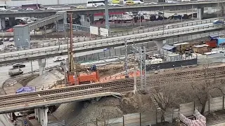 Строительство нового железнодорожного моста в районе пересечения ул. Нижегородская и ул.