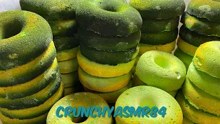 Green Gym Chalk Donuts | Sleep Aid | Oddly Satisfying | ASMR