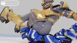 Another Female Elite Takedown Animation