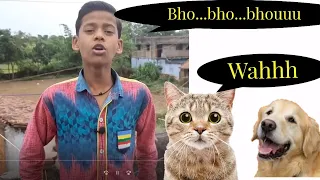 Indian boy make various animal sound | Animal sound Man