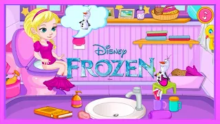 Learn How to Potty Train Game | Potty Train Baby Elsa From Disney Frozen
