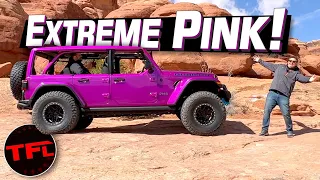 This NEW Jeep Wrangler Is Not Only VERY Pink, But Packs a SUPER Cool Feature I Have Never Seen!