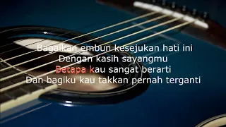 karaoke gitar akustik Haddad A. Ft Farhan - ibu