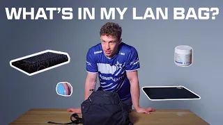 What does RUSH bring with him when going to LAN's?