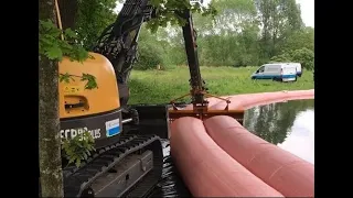 Hochwassersperren. Erfahren Sie, wie der Hochwasserschutz Test verlief!