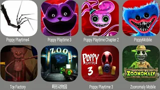 Poppy Playtime Chapter 3,Poppy Playtime Chapter 2,Poppy Playtime 4,Poppy 3 Roblox,Zoonomaly Mobile