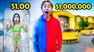 $1 vs $1,000,000 Hotel Room!!