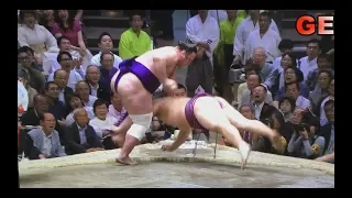 Tochinoshin VS Asanoyama 2019.  Japanese referee helps his countryman Asan oyama