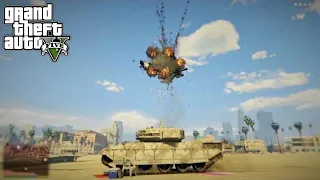 GTA 5 - Franklin's Five Star TANK RAMPAGE!!