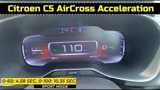 How fast is the Citroen C5 Aircross Diesel? Here are the 0-100 runs in Eco, Sport & Normal Modes